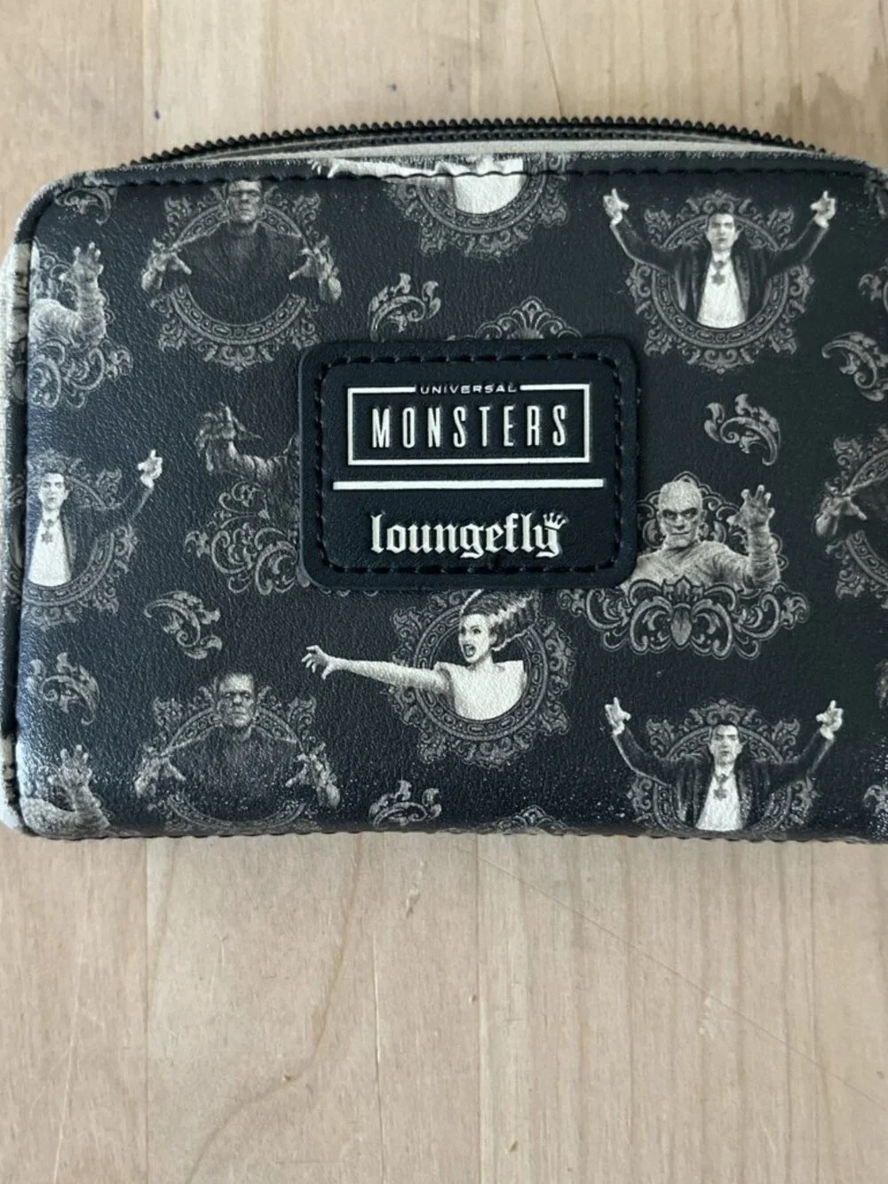 Loungefly Zip Around Wallet Universal Monsters Frankenstein Wolf Man Dracula